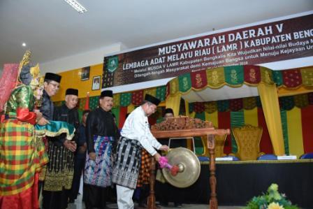 Sekda Buka Musda ke V LAMR Bengkalis, LAMR Diharapkan Terus Aktif